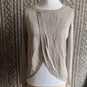 Shimmering Metallic Knit Top